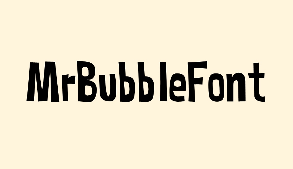 MrBubbleFont font big