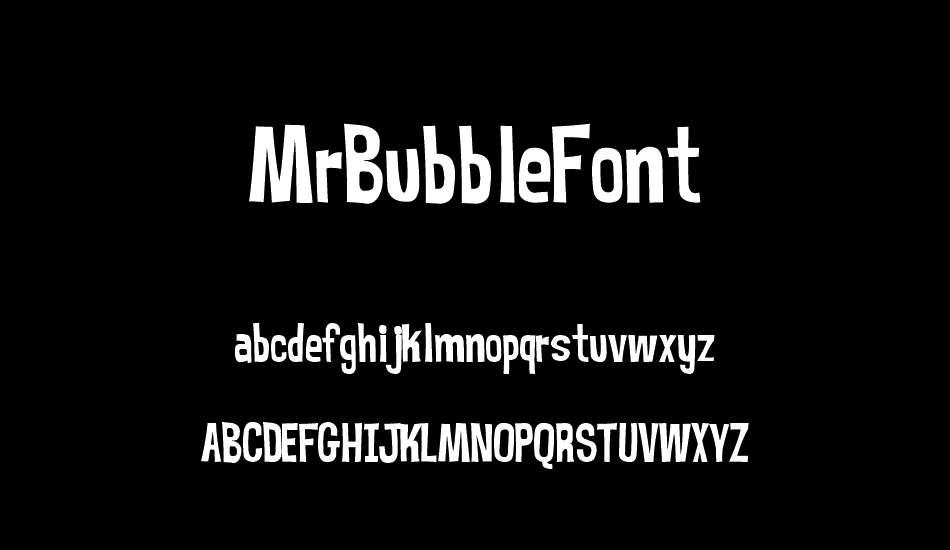 MrBubbleFont font