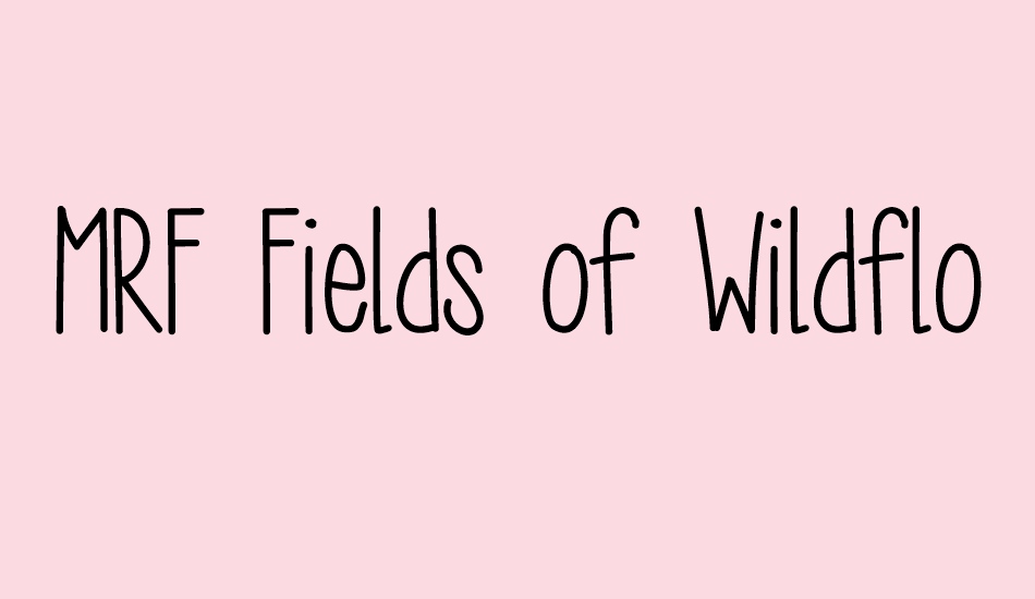 MRF Fields of Wildflowers font big