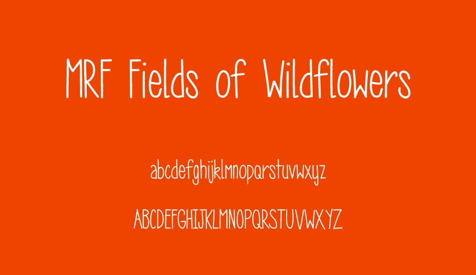 MRF Fields of Wildflowers font