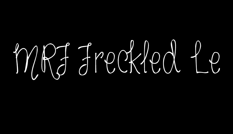 MRF Freckled Lemonade font big