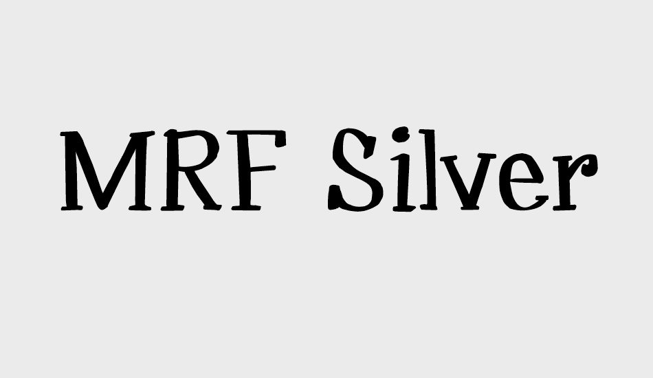 MRF Silverplume font big