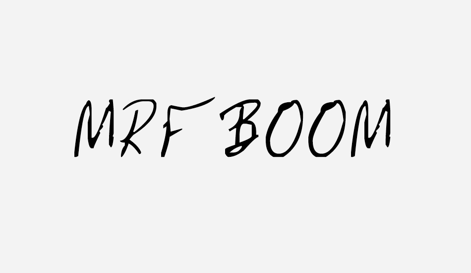 MRFBOOM font big