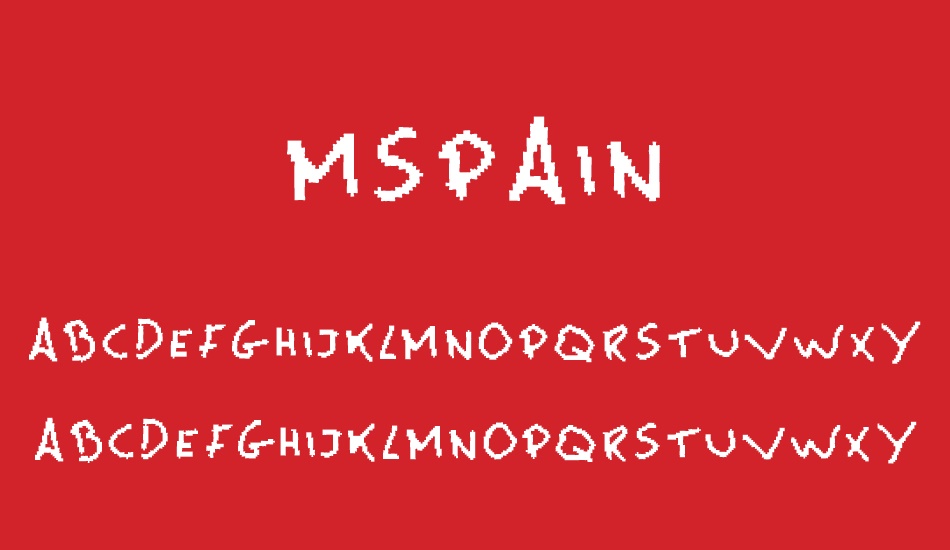 MsPain font