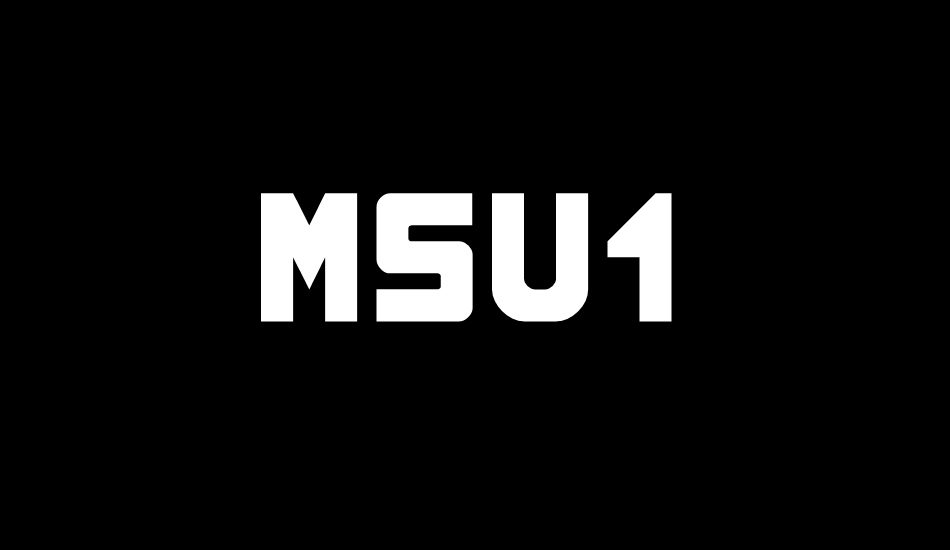 MSU1 font big