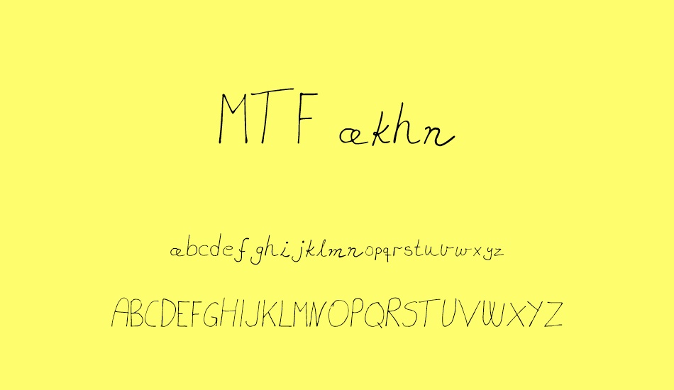 MTF akhn font