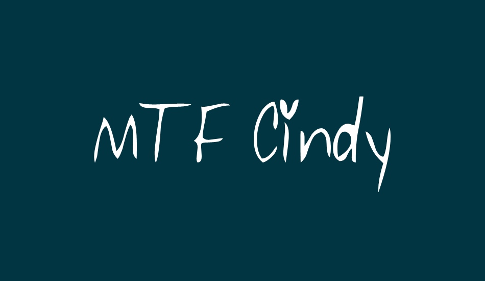 MTF Cindy font big