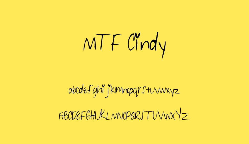 MTF Cindy font