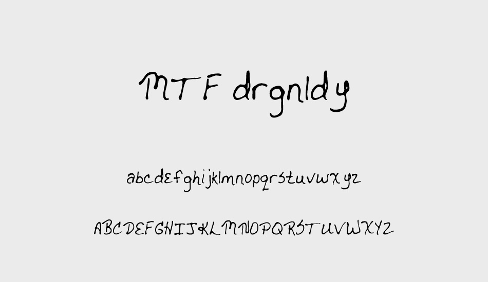 MTF drgnldy font