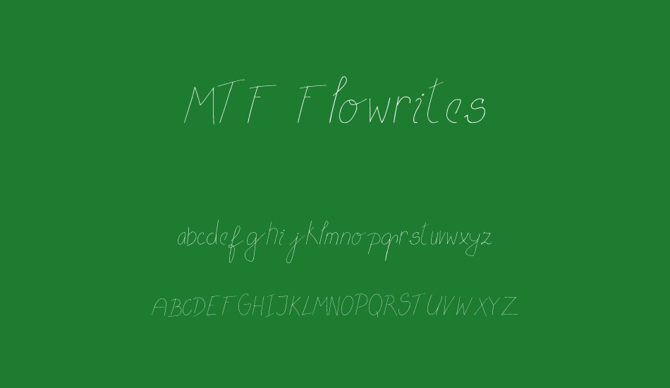 MTF Flowrites font