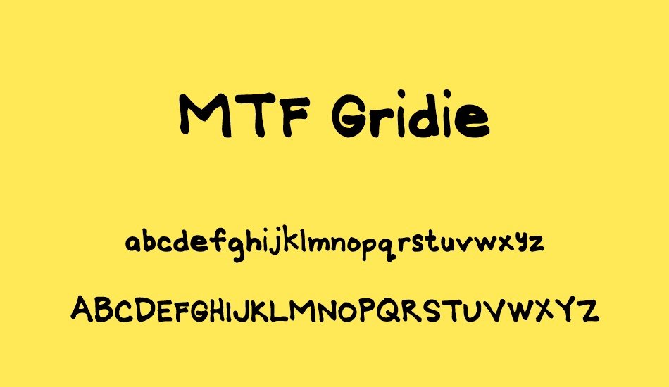 MTF Gridie font