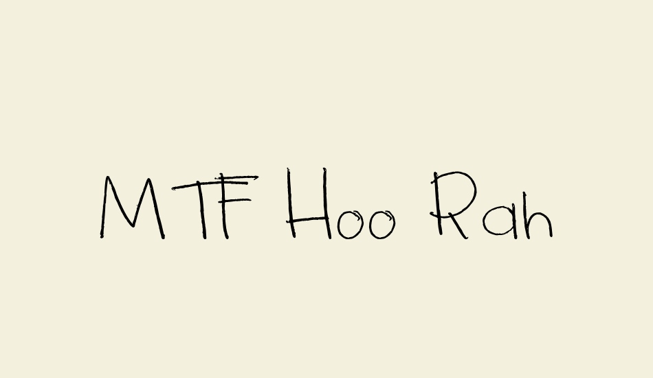 MTF Hoo Rah font big