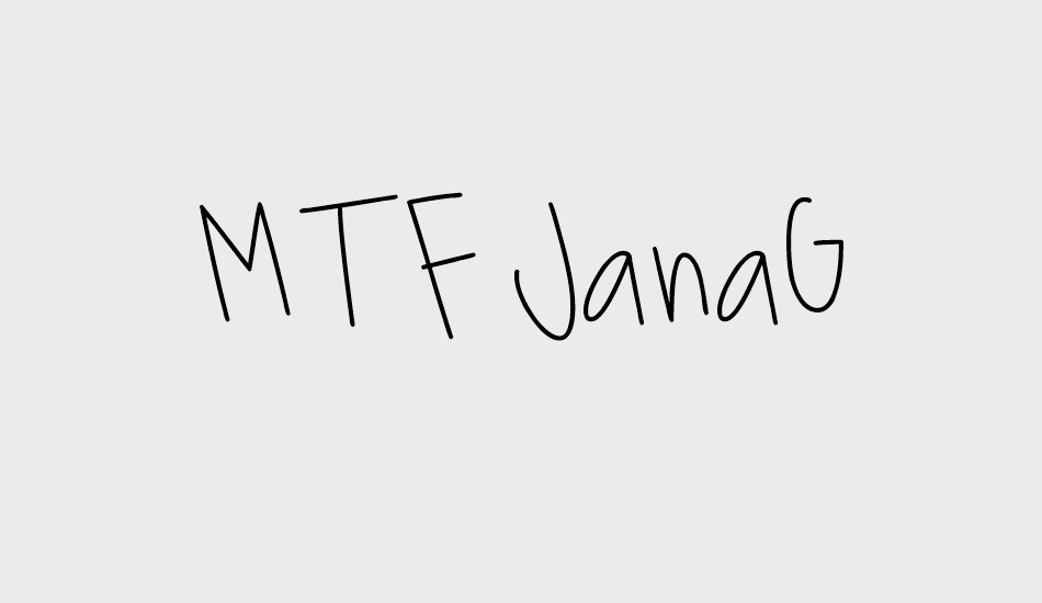 MTF JanaG font big