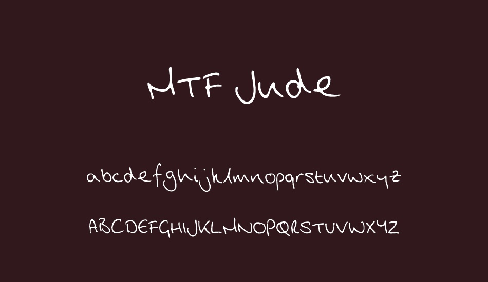 MTF Jude font