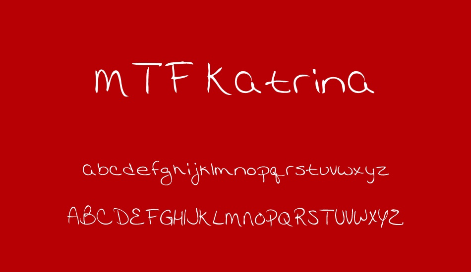 MTF Katrina font