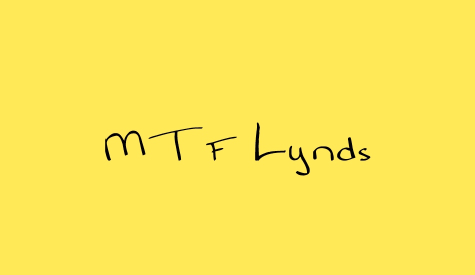 MTF Lynds font big