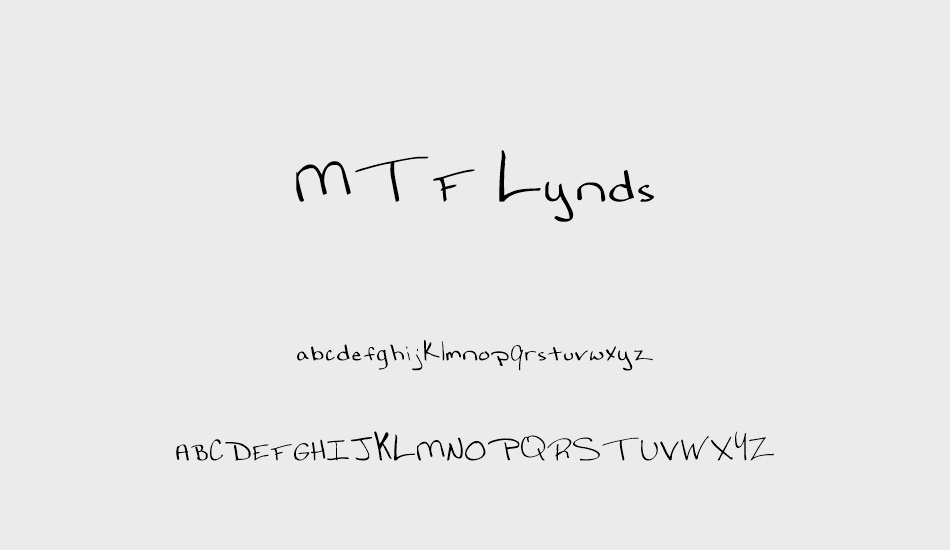 MTF Lynds font