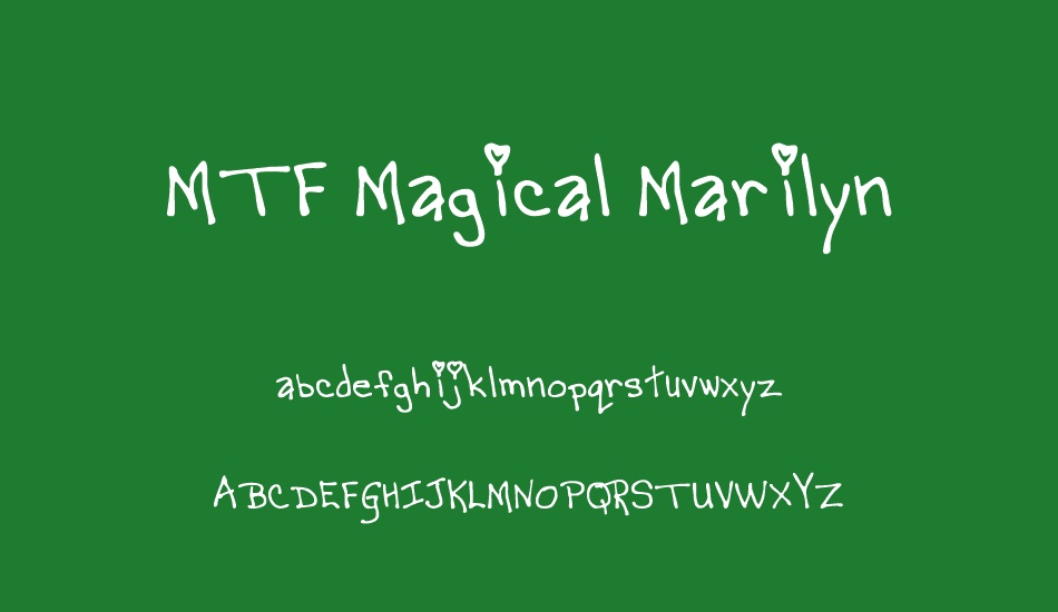 MTF Magical Marilyn font