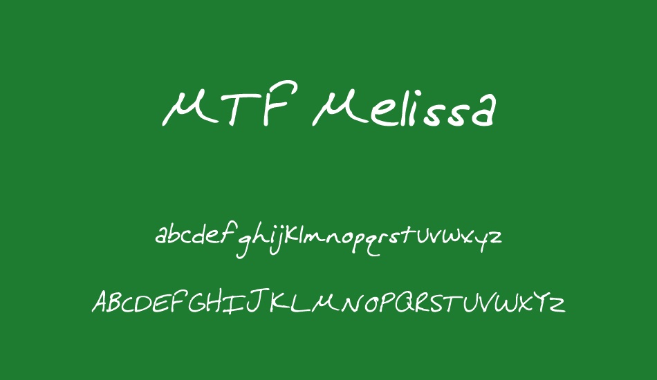 MTF Melissa font