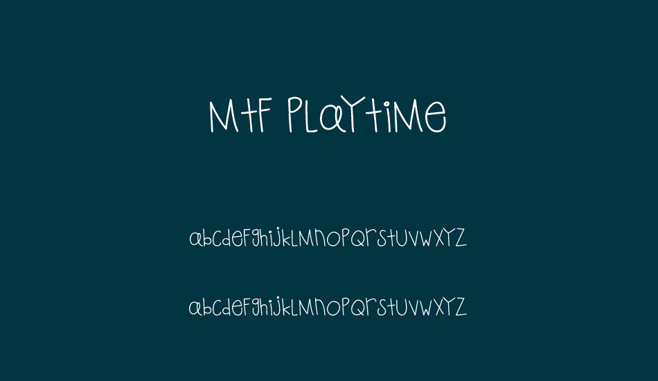 MTF Playtime font