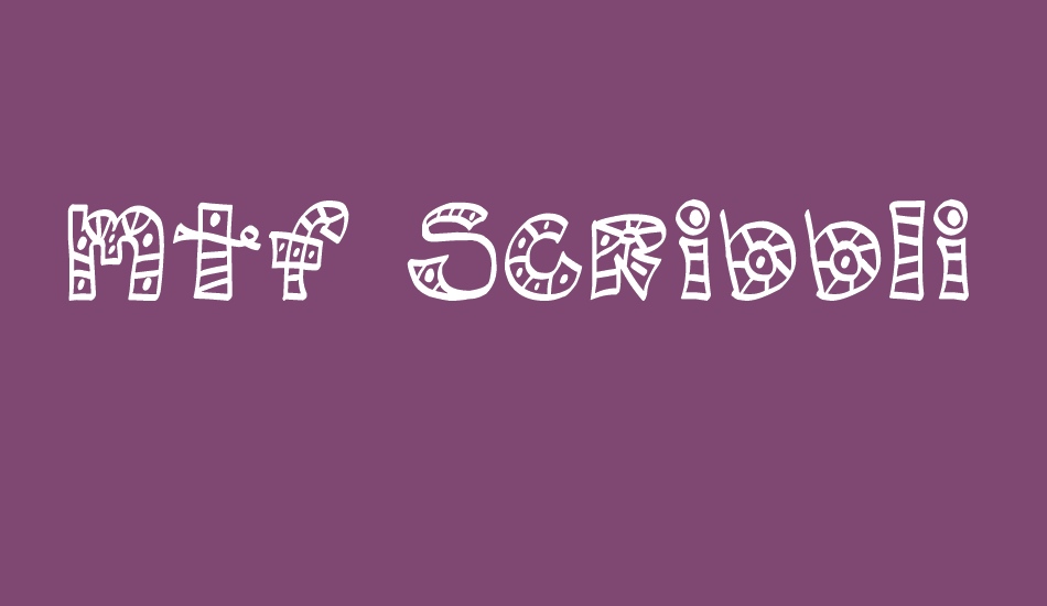 MTF Scribblie font big