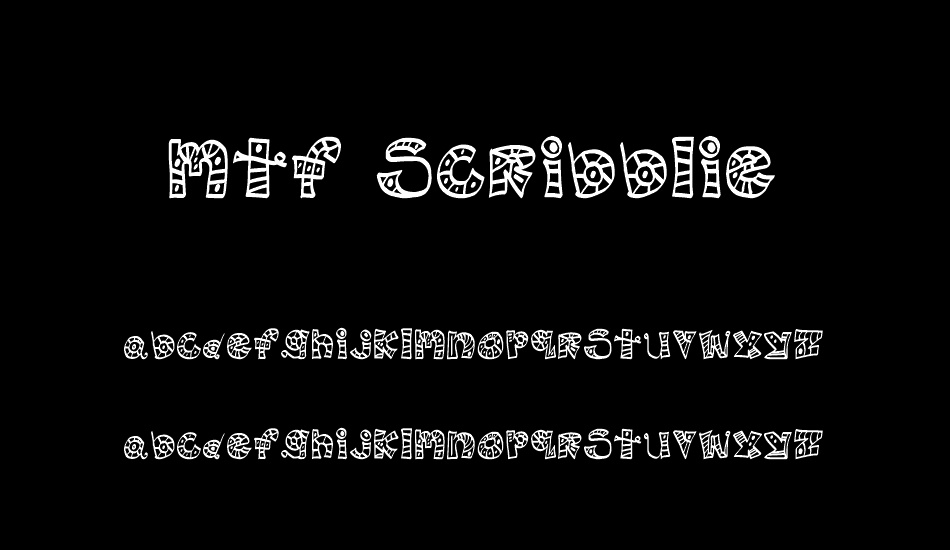 MTF Scribblie font