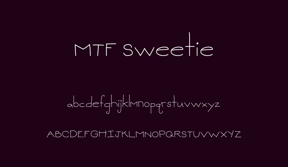 MTF Sweetie font