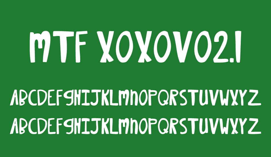 MTF XOXOvo2.1 font