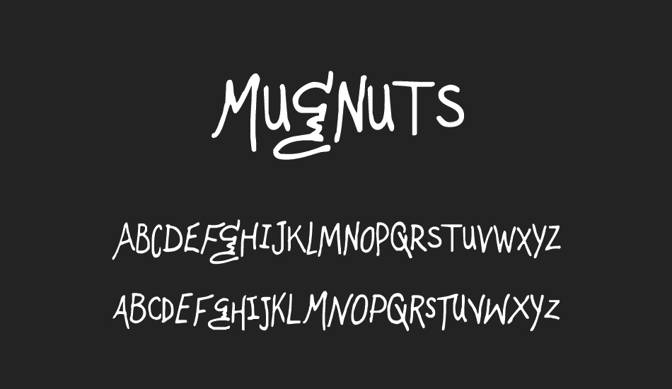 Mugnuts font