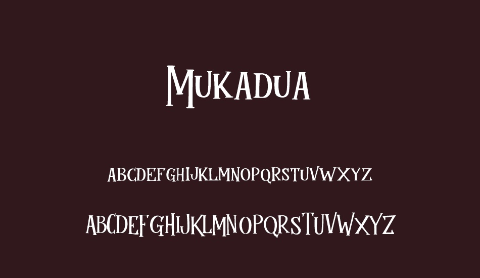 Mukadua font