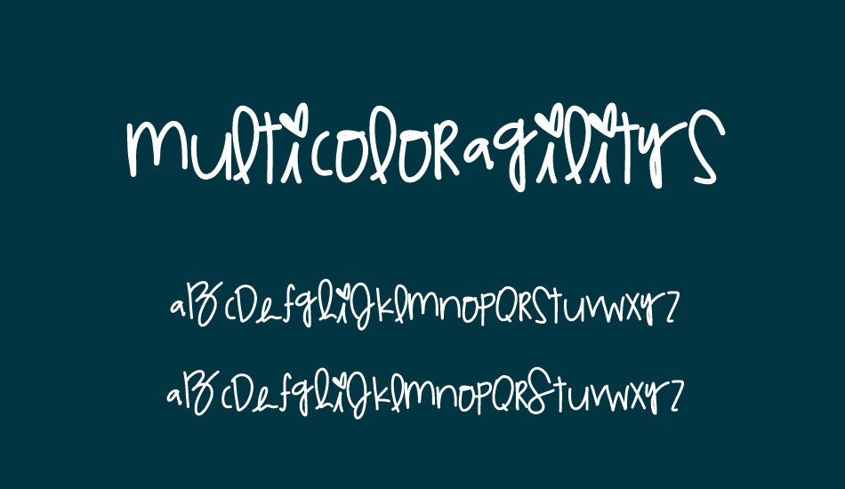 MulticolorAgilitys font