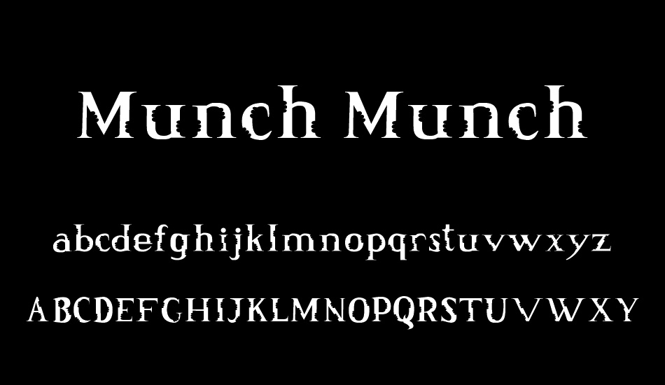 Munch Munch font