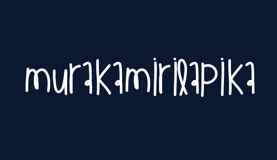 MurakamiRilapika font big