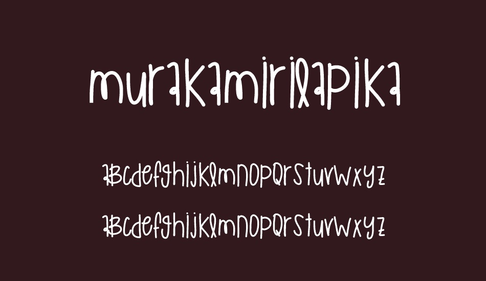 MurakamiRilapika font