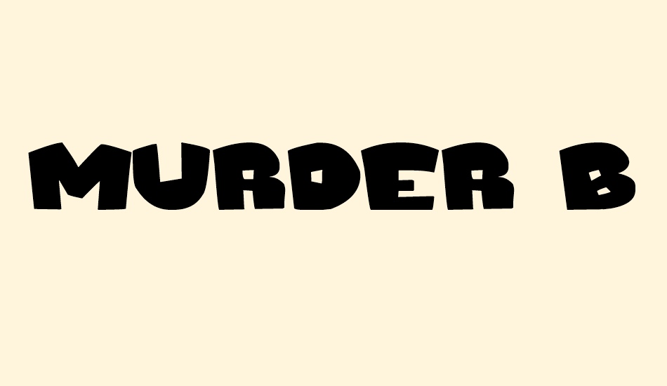 Murder Block font big