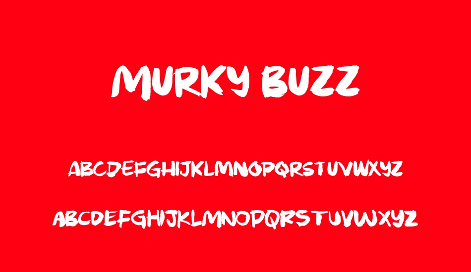 Murky Buzz DEMO font