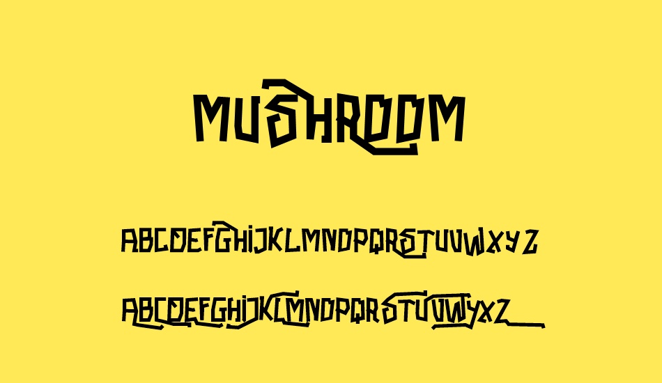 Mushroom font