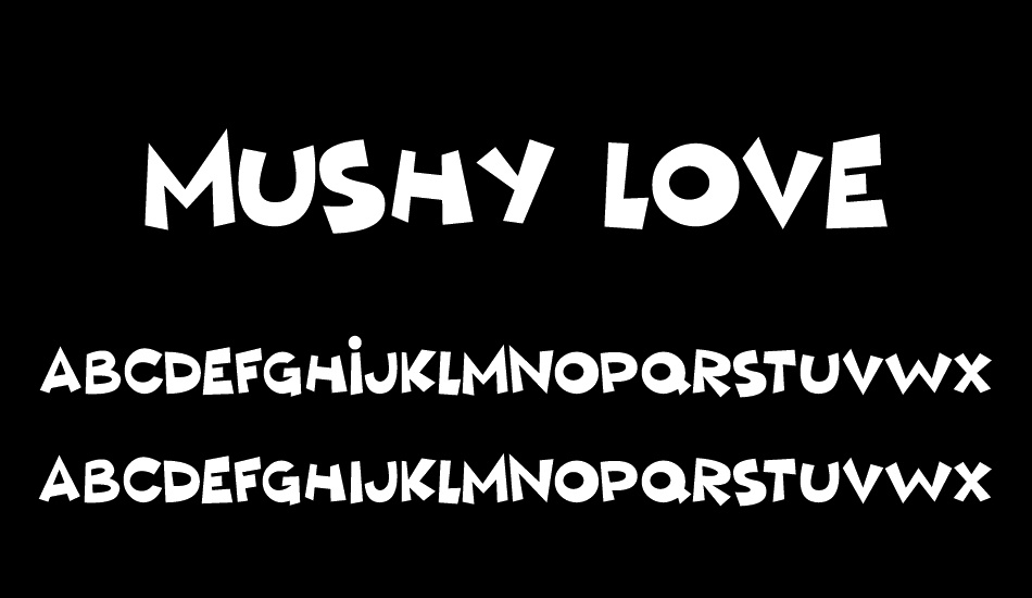 Mushy Love font