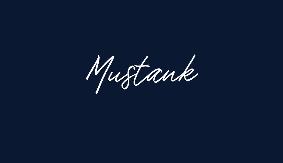 Mustank font big