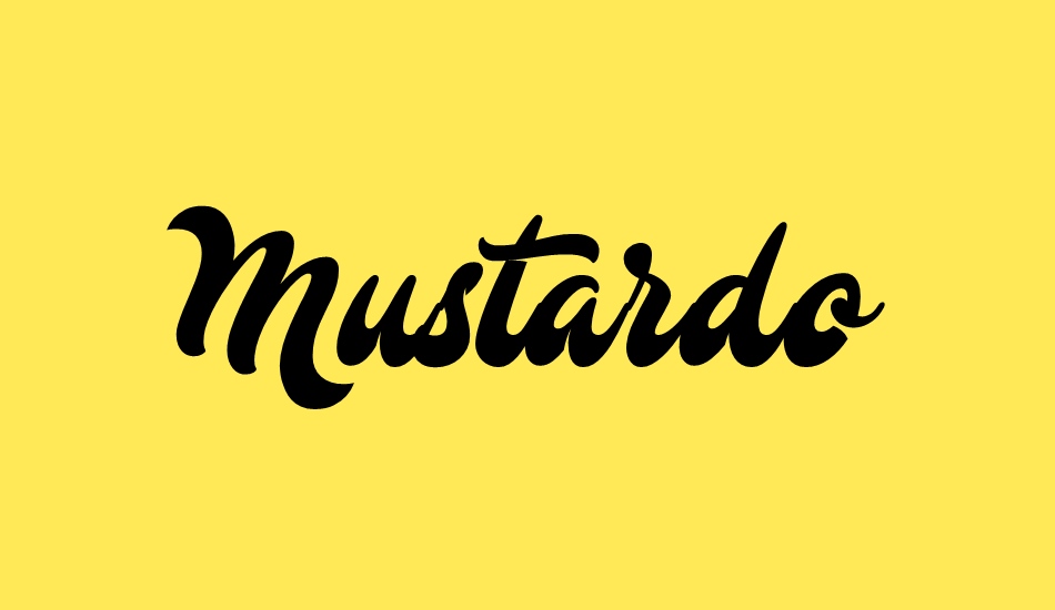 Mustardo font big