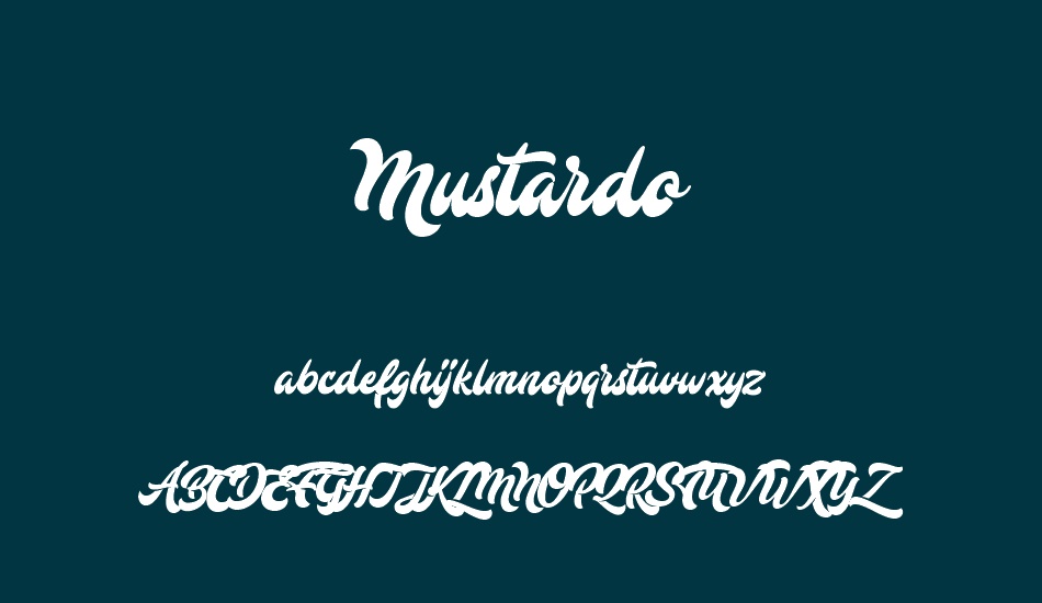 Mustardo font