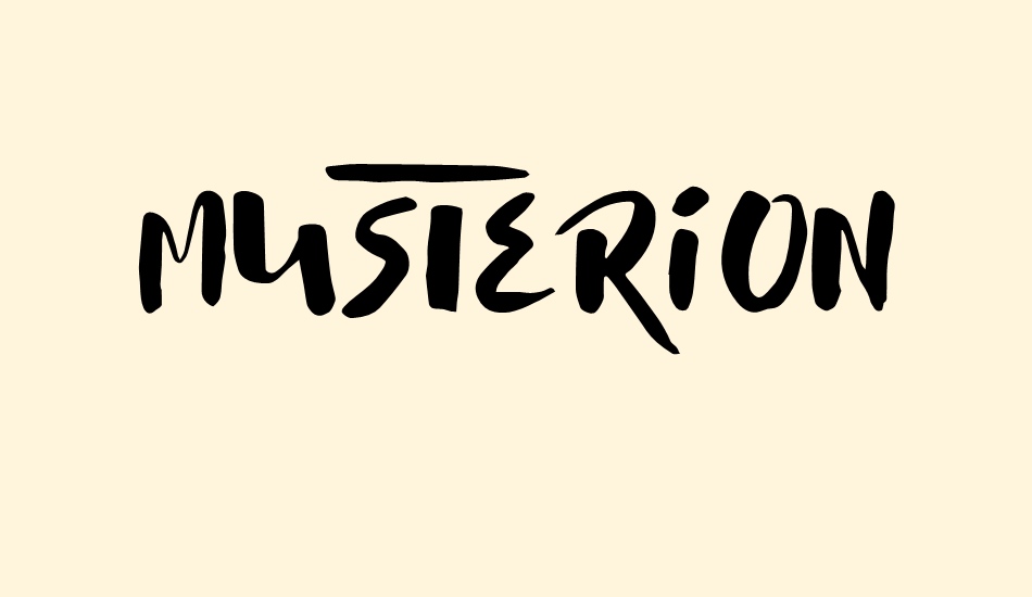 Musterion font big