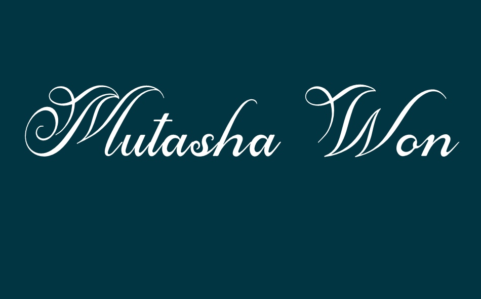 Mutasha Wonderal font big