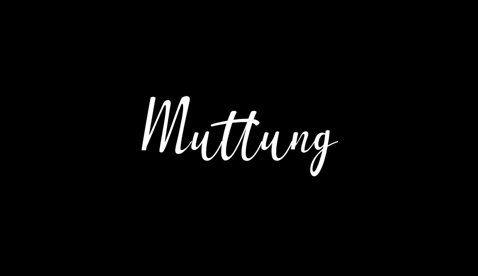 Muttung font big