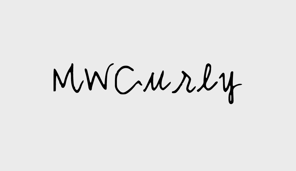 MWCurly font big