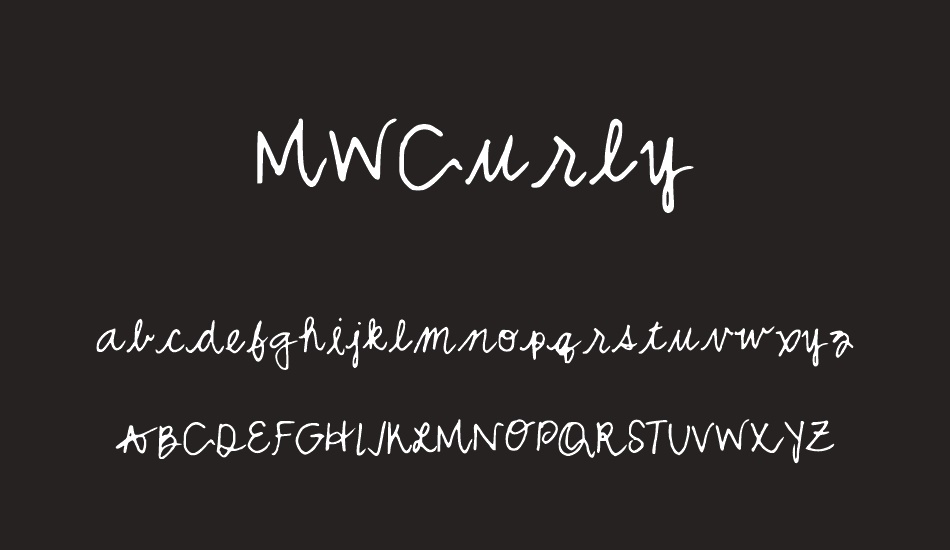 MWCurly font