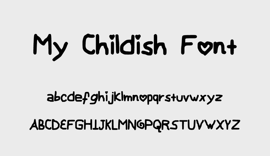 My Childish Font font