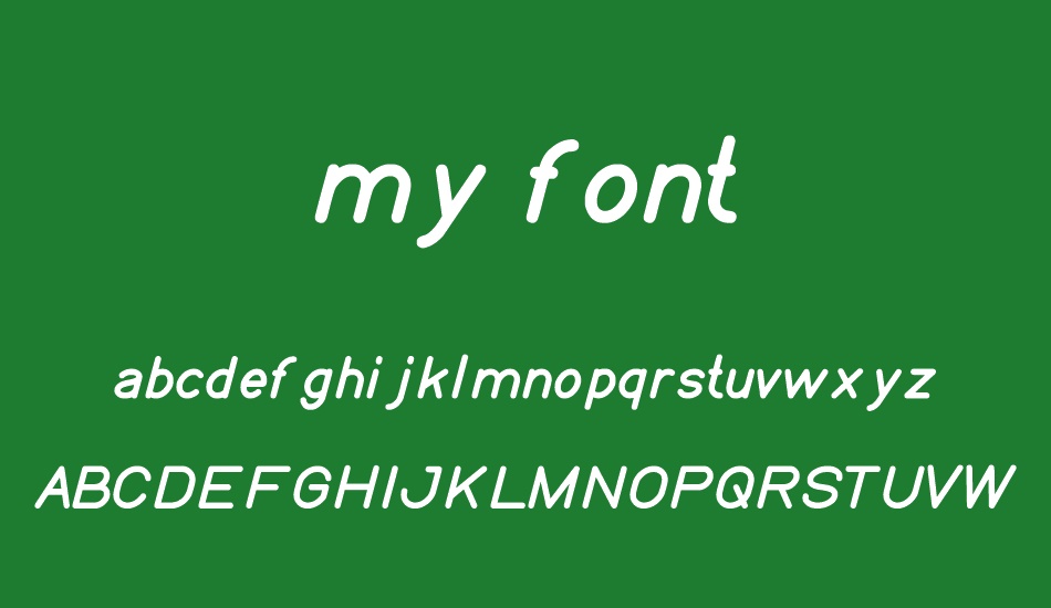 my font font