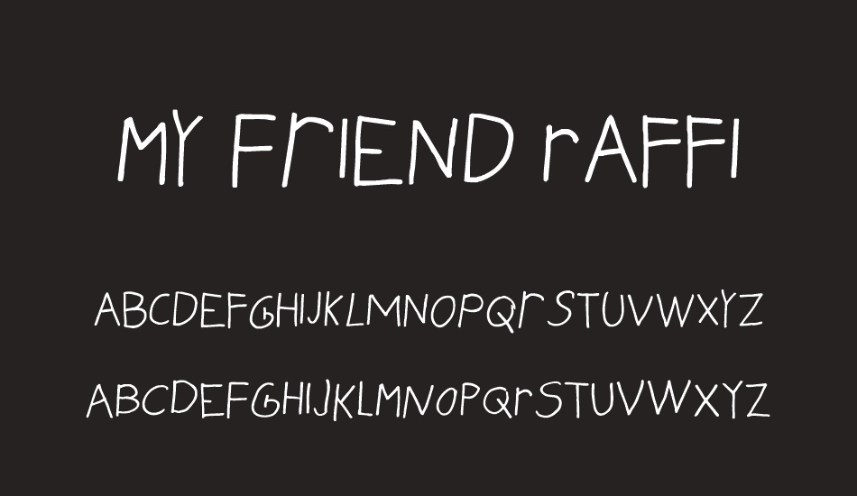 My Friend Raffi font