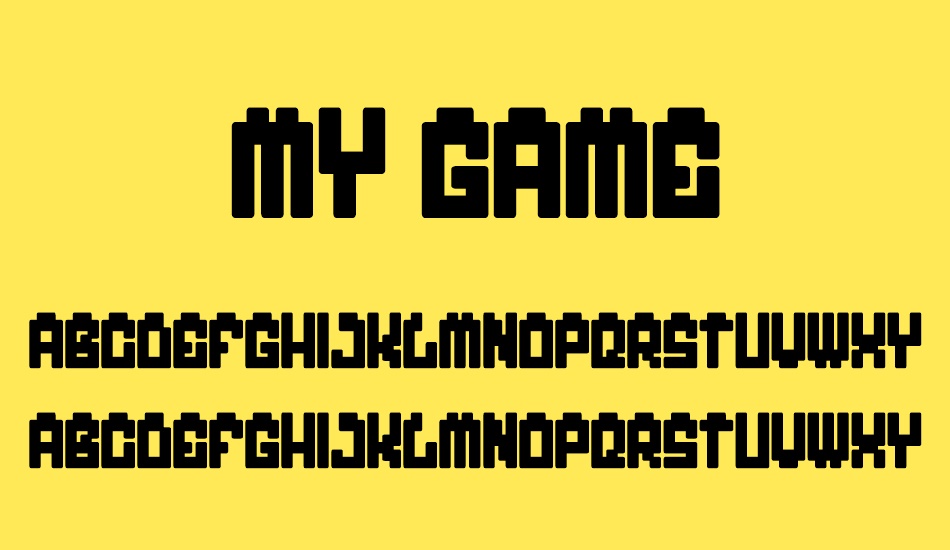 my game font